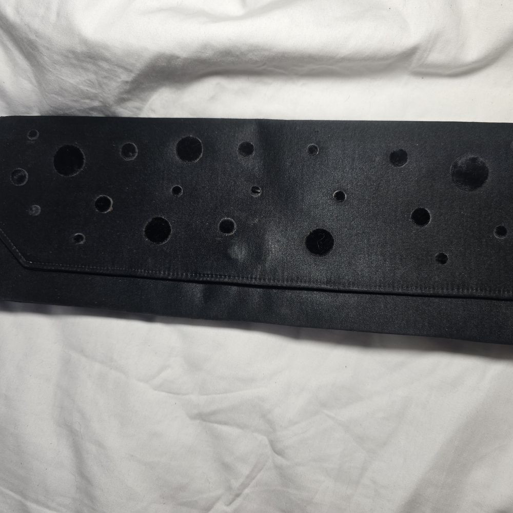 Vintage Black Satin Lenox Clutch